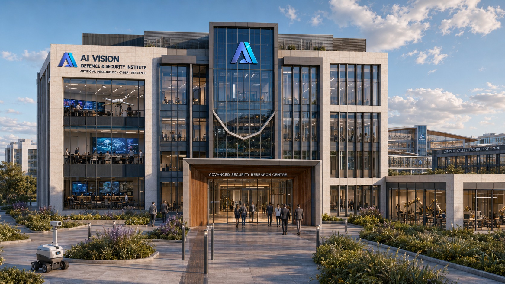AI Vision Defence & Security Institute architectural visualisation