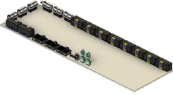 Processing line original illustration