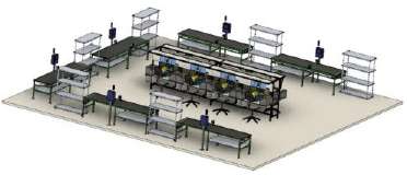 Cabling unit original illustration